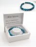 Blue Apatite Blessing Bead Bracelets with Gift Box. Blue Apatite Blessing Bead Bracelets with Gift Box.
